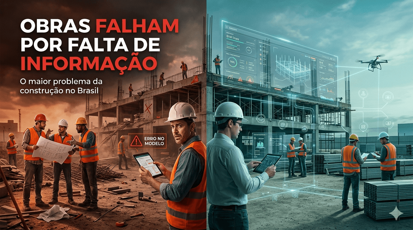 Capa editorial do artigo: Por que a falta de informação ainda atrasa obras no Brasil