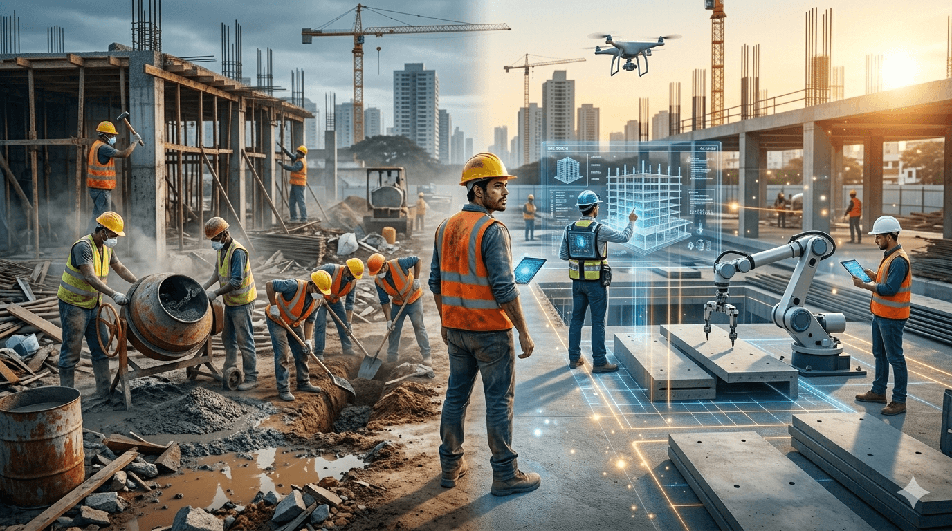 🚀 7 tecnologias que estão transformando a construção civil no Brasil (e poucas empresas usam)